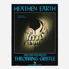 Throbbing Gristle, Throbbing Gristle poster, offset lithograph in colors
