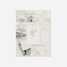 Jim Shaw, Dream Drawing (We were supposed to meet some people...), 1997, pencil on paper