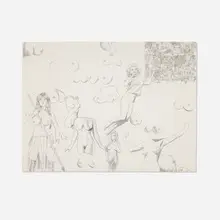 Jim Shaw, Wally Wood Women, 2001, pencil on paper