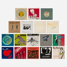 Steve Albini, 1st pressing record collection, 1992, printed paper, vinyl