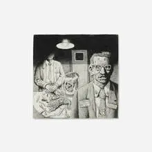 Joe Coleman, We Experiment For You study, c. 1976, pencil on paper