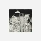 Joe Coleman, We Experiment For You study, c. 1976, pencil on paper