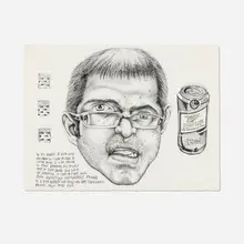 Tom Sanford, Study of My Head, 2006, pencil on paper