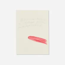 Raymond Pettibon, "For there is infinitude…", graphite and gouache on printed paper (double-sided)