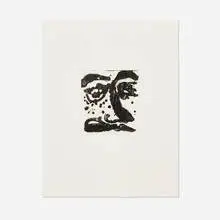 Self-Portrait (SFE-305) by Sam Francis, 1982, sugar lift aquatint on Fabriano Tiepolo, sold May 2025