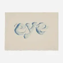 Ed Ruscha, Eye, 1969, lithograph in colors on Arches