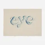 Ed Ruscha, Eye, 1969, lithograph in colors on Arches