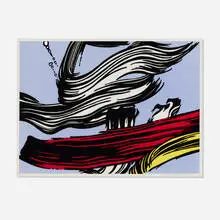 Roy Lichtenstein, Brushstrokes, 1967, screenprint in colors