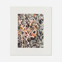 Mark Bradford, Untitled, 2012, archival inkjet print and screenprint in colors with carborundum flocking on Hahnemühle German Etching