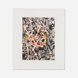 Mark Bradford, Untitled, 2012, archival inkjet print and screenprint in colors with carborundum flocking on Hahnemühle German Etching