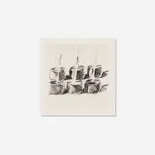 Wayne Thiebaud, Candied Apples (from the Delights portfolio), 1964, etching