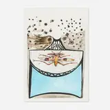 Arlequin (from the Anamorphoses portfolio) by Salvador Dalí, 1972, lithograph in colors on Arches, sold May 2025