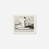Wayne Thiebaud, Lemon Meringue (from the Delights portfolio), 1964, etching and drypoint
