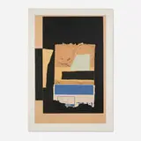 Louise Nevelson, Untitled (Solitude), 1986, screenprint in colors with found paper and cardboard collage