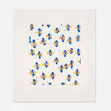 Donald Sultan, Wallflower 23 (from the Wallflowers portfolio), 2008, screenprint in colors