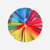 Circle Spin Painting by Damien Hirst, 2009, acrylic on paper, sold May 2025