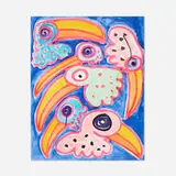 Katherine Bernhardt, Toco Toucan Tocano, 2020, lithograph in colors on Somerset Velvet 300gsm