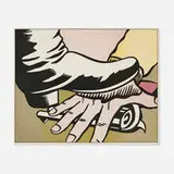 Roy Lichtenstein, Foot and Hand, 1964, offset lithograph in colors