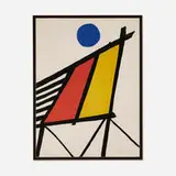 Alexander Calder, Blue Sun (from the Conspiracy, The Artist as Witness portfolio), 1971, lithograph in colors on Arches
