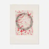 Ed Ruscha and Billy Al Bengston, Zapato - Tiempo, 1988, etching and aquatint in colors