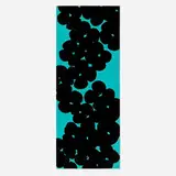 Donald Sultan, Wallflower (Black and Aqua), 2018, screenprint in colors