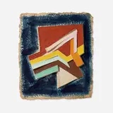 Frank Stella, Lunna Wola (V) (from the Paper Reliefs series), 1975, cotton-pulp relief print with collage and hand-coloring on white and colored HMP handmade paper