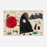 Joan Miró, Els Gossos II, 1979, etching and aquatint in colors