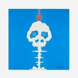 Time Bokan (Blue) by Takashi Murakami, 2008, offset lithograph in colors, sold May 2025