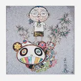 I Met a Panda Family by Takashi Murakami, 2013, offset lithograph in colors, sold May 2025