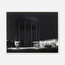 George Tice, Petit's Mobil Station, Cherry Hill, New Jersey, vintage gelatin silver print