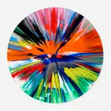 Circle Spin Painting by Damien Hirst, 2009, acrylic on paper, sold Dec 2025
