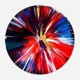 Circle Spin Painting by Damien Hirst, 2009, acrylic on paper, sold Dec 2025