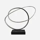 José de Rivera, Construction 176-77, 1977, stainless steel, painted wood