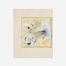 Lucy Dodd, The Sprout of Mother Bub's Sprout, 2014, acrylic sheet, acrylic, ink and mixed media on canvas