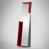 Artie Vierkant, Detachable Storage Rack for a Metallic Structure 5 (Exploit), 2013, polished steel, rare earth magnets, painted wood
