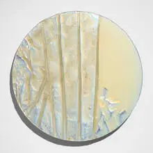 Florence Miller Pierce, Untitled (Tondo), 1985, resin relief