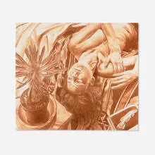 James Valerio, Study for Spring Mambo, 1986, pencil and sepia ink on mat board