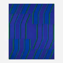 Michael Loew, Tall Blue (from the Open series), 1973, acrylic on canvas