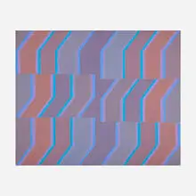 Michael Loew, Blue Jay (from the Open Space series), 1972, acrylic on canvas