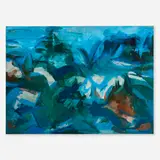 William Kienbusch, The Coast of Baker Island, 1956, oil on canvas