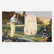 Martin Mull, Christ's Entry into Brussels, Wisconsin, 2002, oil on linen