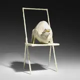 Sam Anderson, Invitation to Sit, 2017, wood, epoxy and papier-mâché