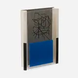 Jesús Rafael Soto, Untitled (Lettre du Venezuela), 2001, screenprint on acrylic and cardstock