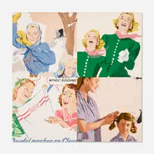 Julia Jacquette, Daughters, Mothers III (Snowball Fight), 2003, oil on linen