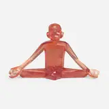 Tiago Carneiro da Cunha, Macaco Buda Framboesa, 2004, resin