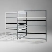 Liam Gillick, Literally This Place, 2003, powder coated aluminum