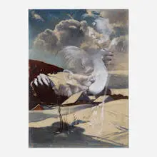 Dirk Bell, Untitled, 2013, oil and mixed media on board