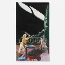 Rosa Loy, Beginn, 2003, casein on canvas