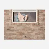 Dan Herschlein, Can You See My Mouth Move?, 2019, milk paint, plaster, pigmented joint compound, epoxy putty, graphite, colored pencil and string on panel
