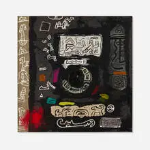 Ynez Johnston, Quaero, 2009, mixed media on board (double-sided)
